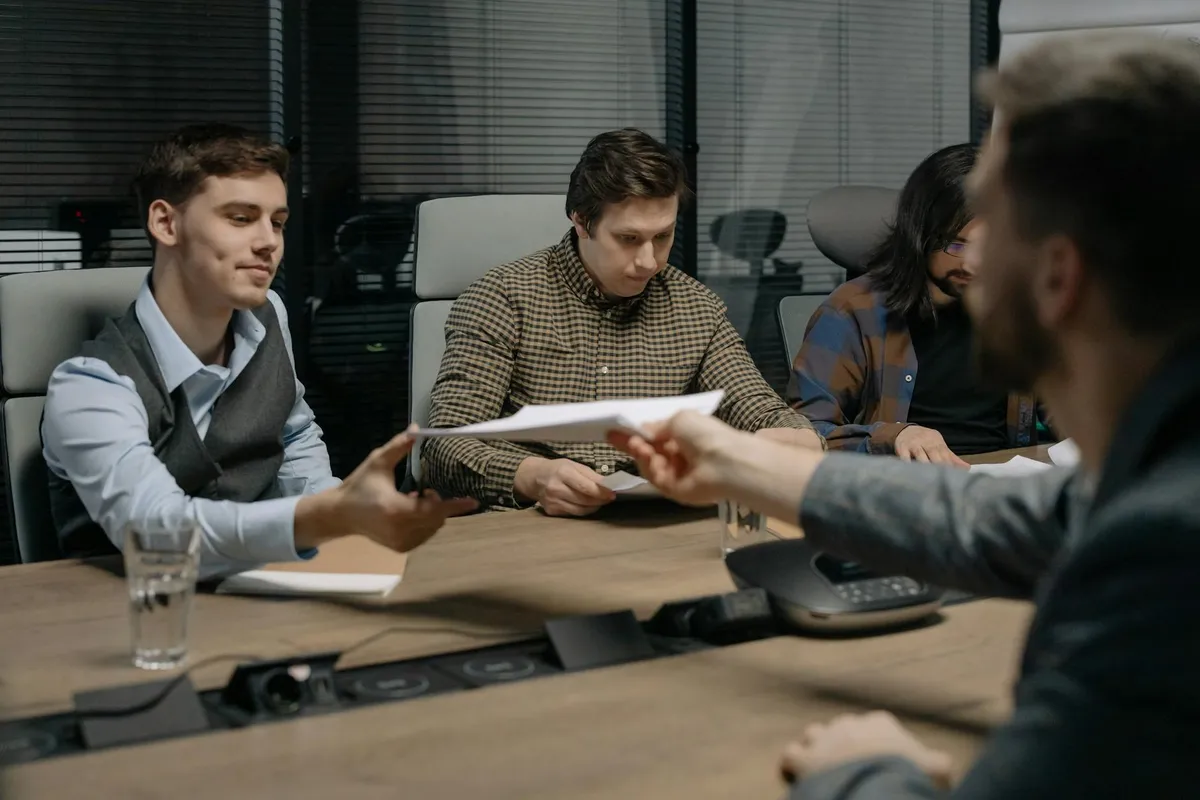 A professional meeting room